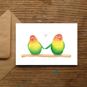 
            
                Load image into Gallery viewer, Lovebirds Love Greetings Card
            
        