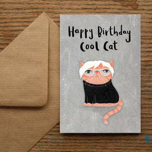 Happy Birthday Cool Cat Birthday Card