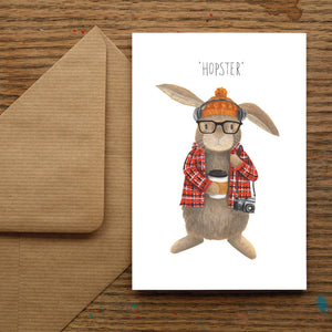 Hopster Greetings Card