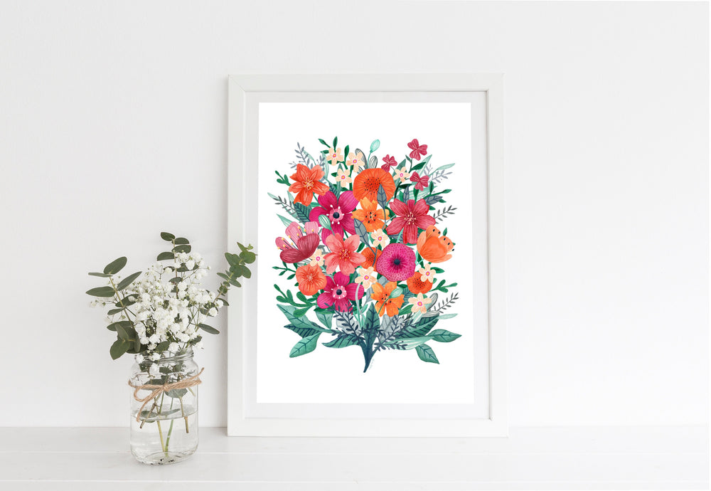 
            
                Load image into Gallery viewer, Bright Floral Bouquet Print
            
        