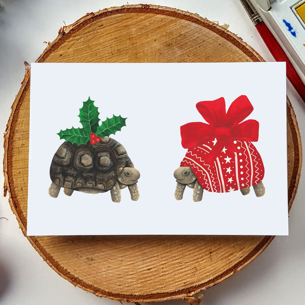 
            
                Load image into Gallery viewer, Christmas Tortoise Christmas Cards
            
        