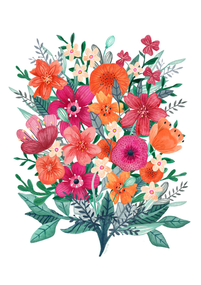 
            
                Load image into Gallery viewer, Bright Floral Bouquet Print
            
        