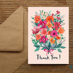 Thank You Bunch of Flowers Greetings Card