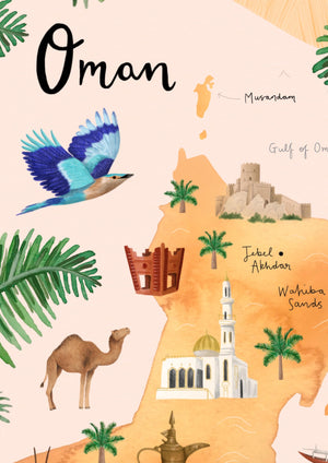 Oman Illustrated Map