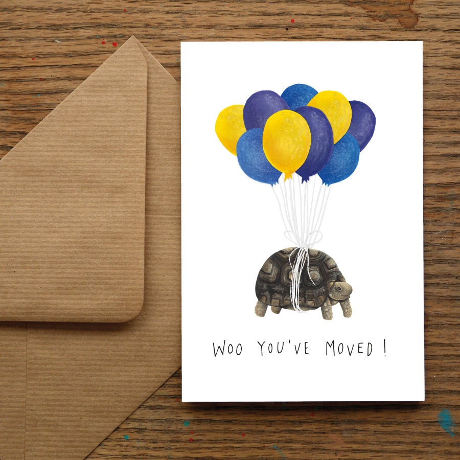 New Home Tortoise Greetings Card